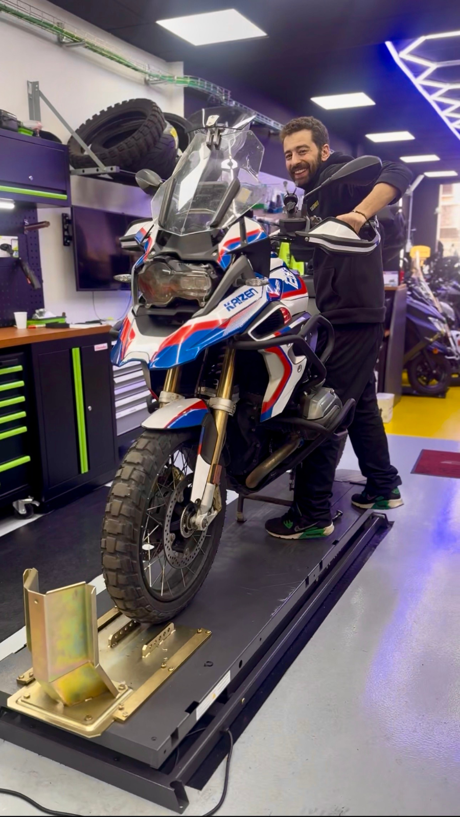 moto en taller